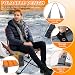 NAVESO Sitzkissen Beheizbar Outdoor, 44X 40 cm Heizkissen USB,Beheizbares Sitzkissen, Stadion Sitzkissens Beheizt mit 3 Heizstufen, USB Beheiztes Heizkissen für Ausflug Camping Bürostuhl Sofa