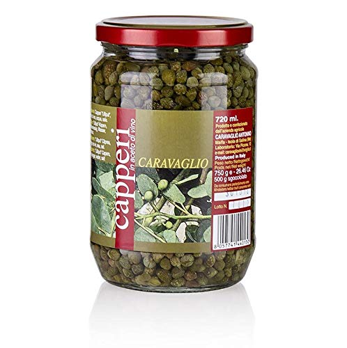 Kapern, extra klein, in Weißweinessig mit Meersalz, 750g
