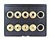 10 Piece Set Solid Brass Precision Machined Router Template Bushings Guide Bearings Set RB