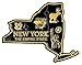 New York The Empire State Map Fridge Magnet