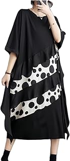 فستان طويل بقصة واسعة ولون سادة وأكمام طويلة وحافة غير متماثلة لوصيفة العروس والحفلات الراقصة والسهرات للنساء من شو داي