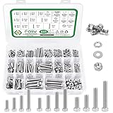 🔩 Lieferumfang: 163PCS Sechskantschrauben mit Vollgewinde M4 M5 M6 aus Edelstahl,164PCS M4 M5 M6 Muttern, 164PCS M4 M5 M6 Unterlegscheiben, 164PCS M4 M5 M6 Sicherungsscheiben, Eine transparente stabile Aufbewahrungsbox mit Aufklebern.