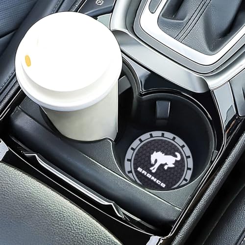 Image of Car Cup Holder Coaster for Recessed Silicone Cupholder Coaster Interior Accessories 2.75in 2Pack