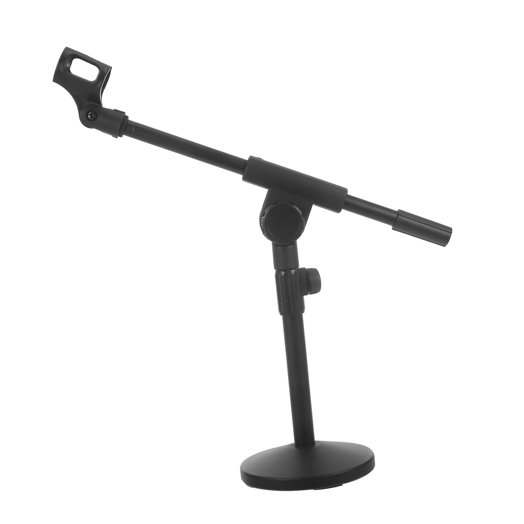 ibasenice Base Per Microfono Supporto Da Tavolo Regolabile Estensibile Con Clip Per Microfono Per Podcast Musicisti Hobbisti