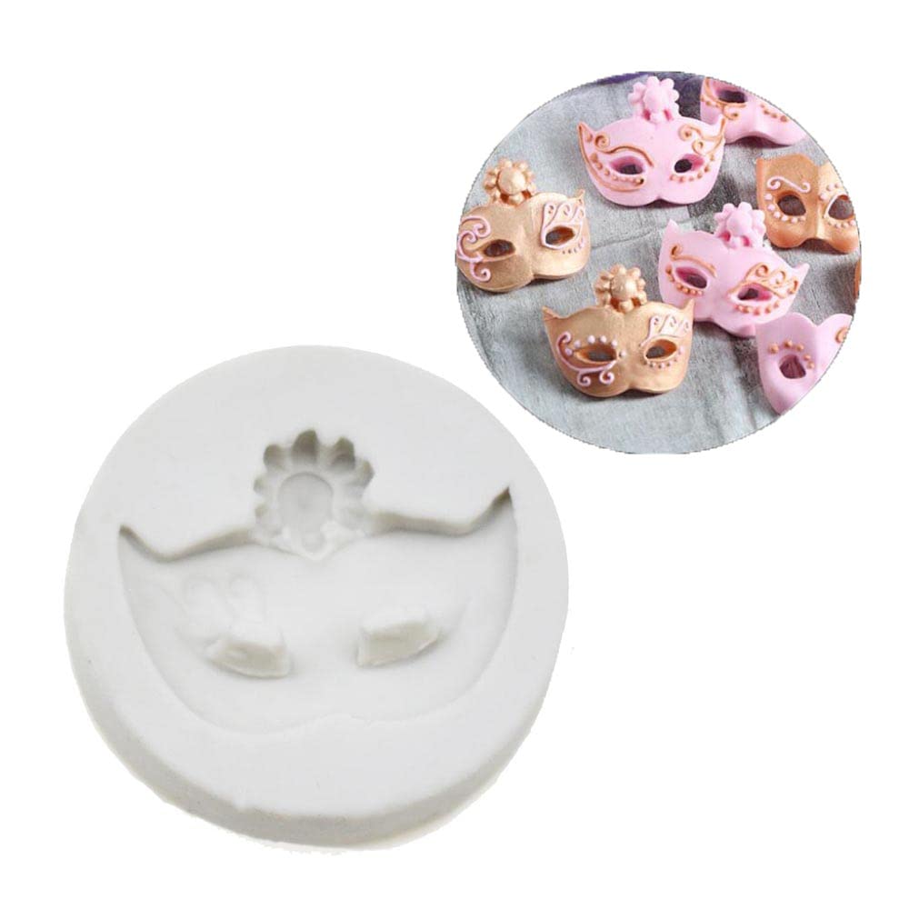 MINFEIDMS Masken Silikonform - Für Schokolade & Fondant Dekoration