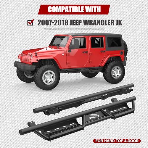 Estribos para Jeep Wrangler JK 2007-2018 2 pasos 6 pulg miniatura 7