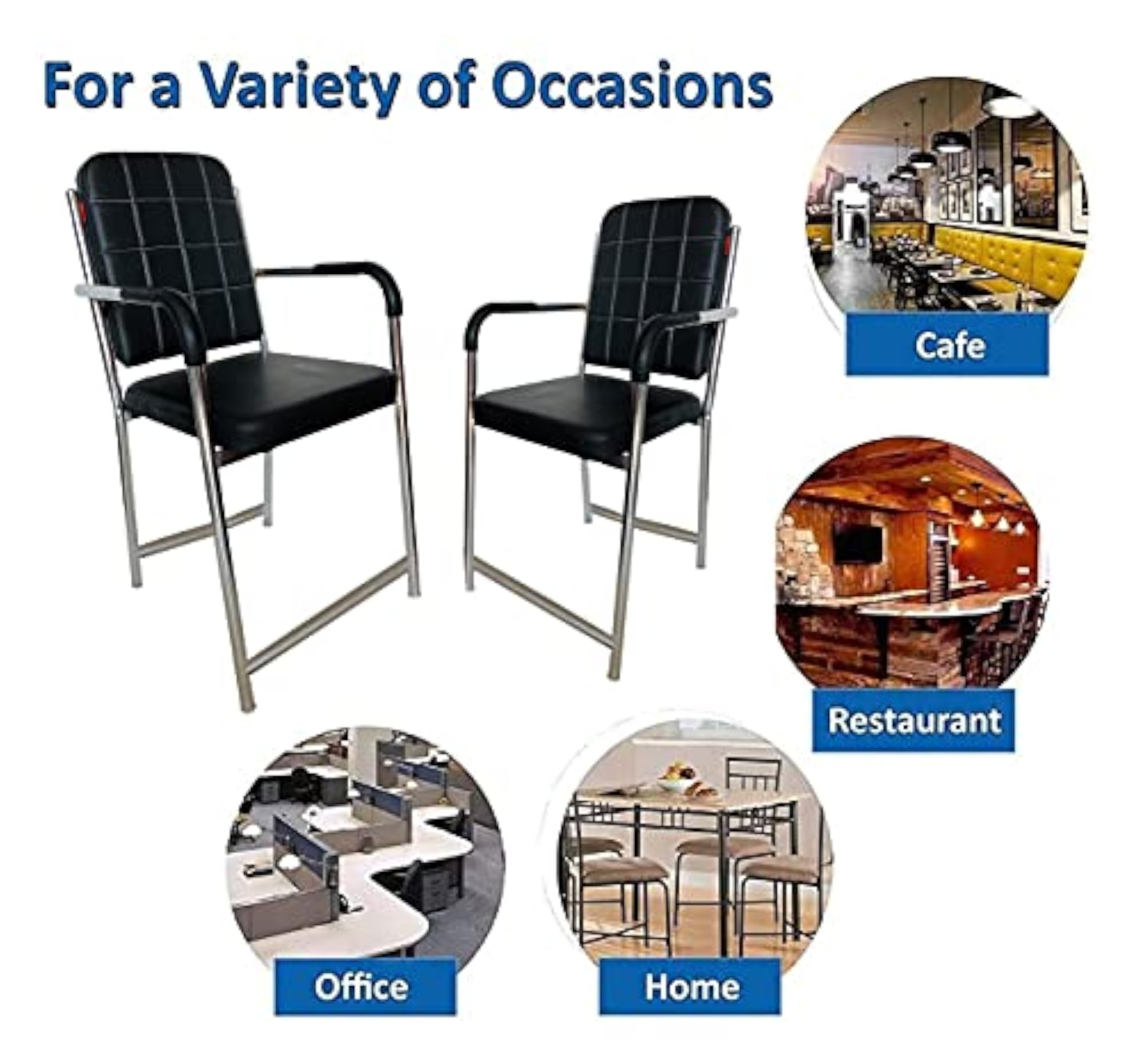 Office Chair with Cushioned Seat & Back