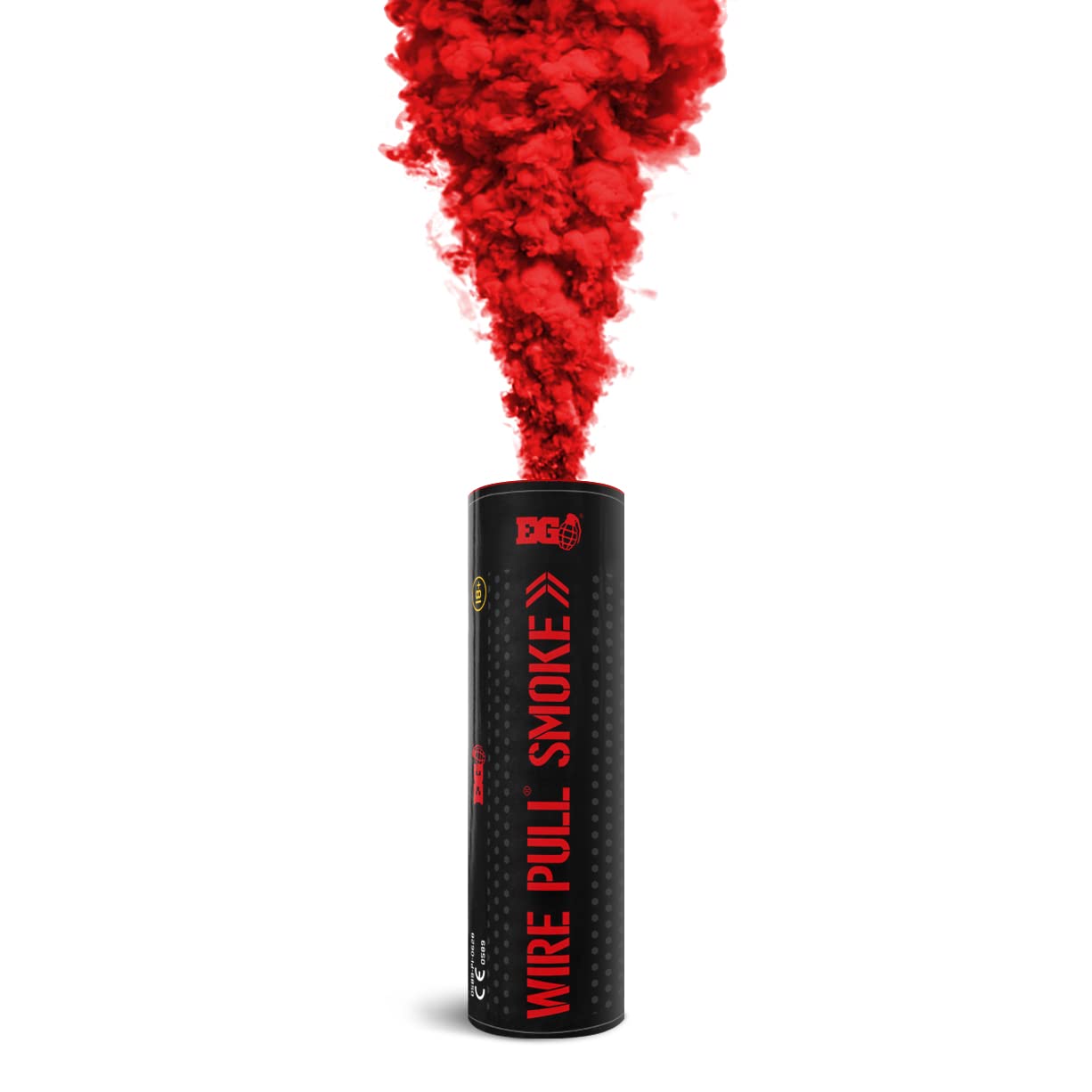 Enola Gaye WP40 Smoke Grenade Wire Pull® Perfect for Weddings | Gender Reveal | Paintball | Football | Photography | Special Effects (Red)