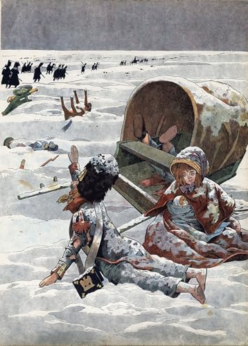 Tableau Impressions d'art Mural Épisode Retraite de la Russie 60x90