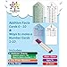 Addition Flash Cards Set and Ways to Make a Number Set with 2 Addition Facts Charts/Posters 2 Markers with erasers 2 Key Rings for Ages 7 and Up-Flashcards 1st Grade, 2nd Grade, 3rd Grade, 4th Grade