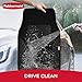 Rubbermaid Car Mats, Carpeted Floor Car Mat with Faux Leather & Built-in Heel Pad, Two-Tone Car Rug Floor Mats, Stylish Carpeted Floor Mats for Cars, Trucks & SUVs Black Color