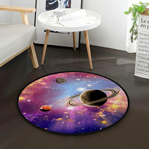 Tapis de salon rond absorbant : la solution idéale contre les traces de pas - 4