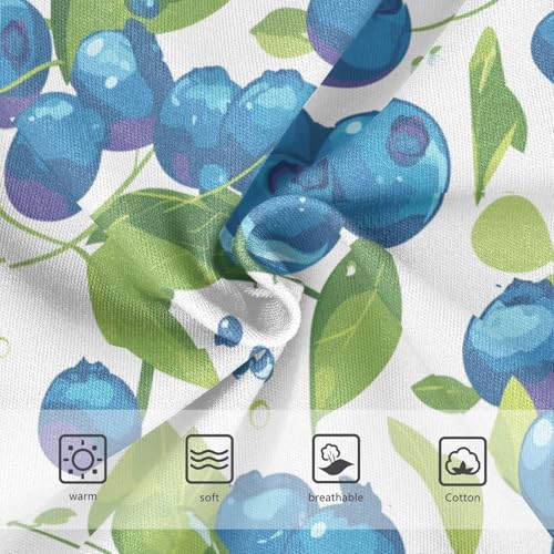 Wusikd Blueberries Fruity Girls' Underwear Cotton Girls Briefs Soft Toddler Underwear 2T3