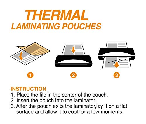 Everest Thermal Laminating Pouches, 8.9 X 11.4 - Inches, 3 Mil Thick, 110 - Pack, Letter Size Sheets, Clear(Th0300-01) #TOP6