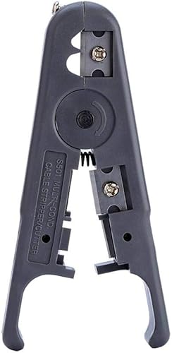 Herramienta de pelacables para cable Cortador de pelacables para cable redondo, plano UTP y cable plano, alambre trenzado, cable multiconductor y
