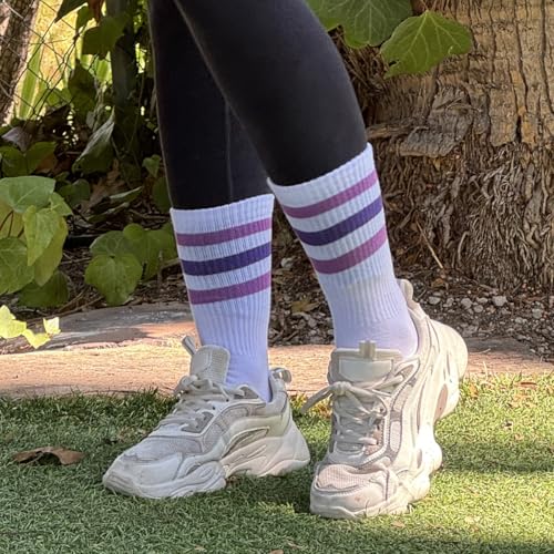 Image of COTTON DAY Women's Soft Combed Cotton Socks Seamless Toe Black White Navy