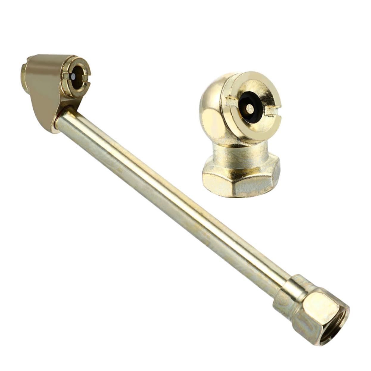 Ciieeo Tire Inflator Nozzle 1/4npt Zinc Alloy Internal Thread Set for Air Compressor Attachment