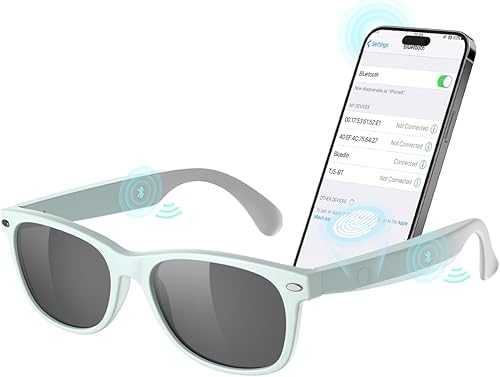 Miniatura 8 de Gafas inteligentes con Bluetooth, micrófono y altavoces incorporados, gafas de sol inalámbricas inteligentes con auriculares para hombres y mujeres,