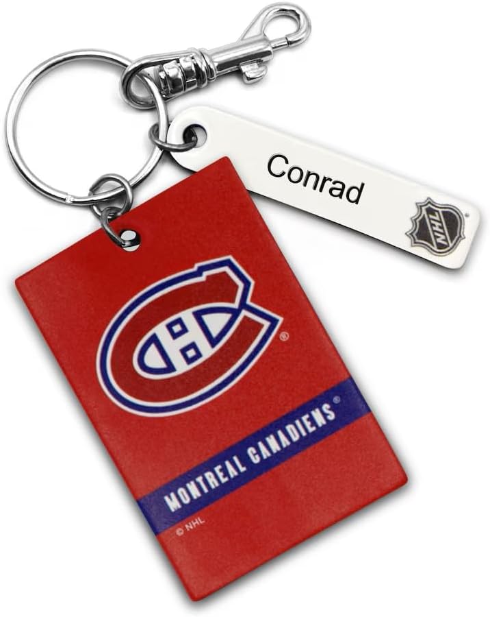 MONTREAL CANADIENS PERSONALIZED Licensed NHL Three Piece Leather Gift Pack with Tag