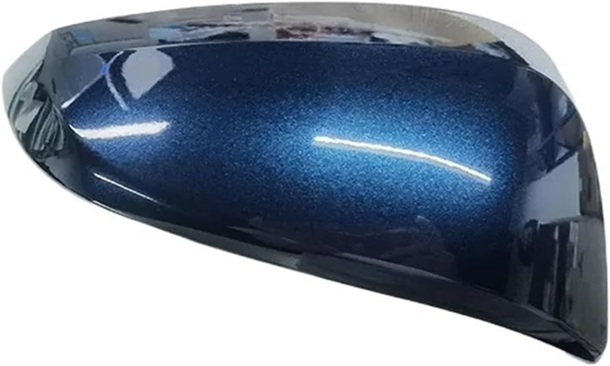 Car Accessories Rearview Mirror Cover ，Compatible For Toyota， Rav4 2013~2019 Reverse Mirror Shell Mirror Case Housing(Blue 1 Right)