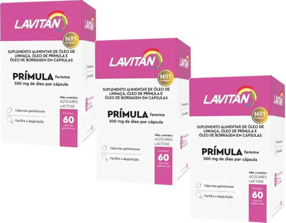 Lavitan Prímula Femme - 60 Cápsulas (3 un)