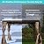 Domi Outdoor Pergola 10' x 12', Aluminum Louvered Pergola with Adjustable Louvers, Full Aluminum Frame, Built-in Gutter System, Modern Patio Gazebo for Deck Garden Patio, Brown