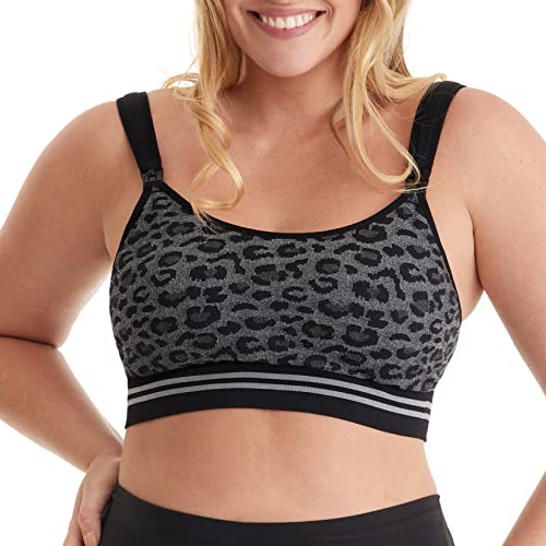 Image of Momcozy Seamless Pumping Bra Hands Free, Jelly Strip Pumping & Nursing Bra in One, Wirefree Comfort Wearable Breast Pump Bra