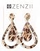 ZENZII Resin Teardrop Cutout Earring (Gold)