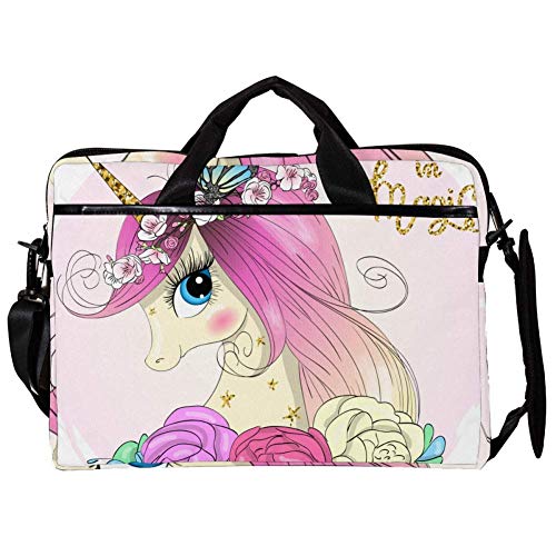 Sacoche licorne pc portable 14 pouces pour fac et bureau