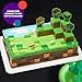 DecoSet® Mobs Beware Minecraft Cake Topper, 6-Piece Stackable Cake Decoration, Interlocking 3D Blocks With Characters, Food Safe Birthday Cake Decoration