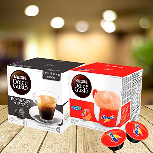 20 Capsulas Dolce Gusto, Capsula Café Espresso E Nescau