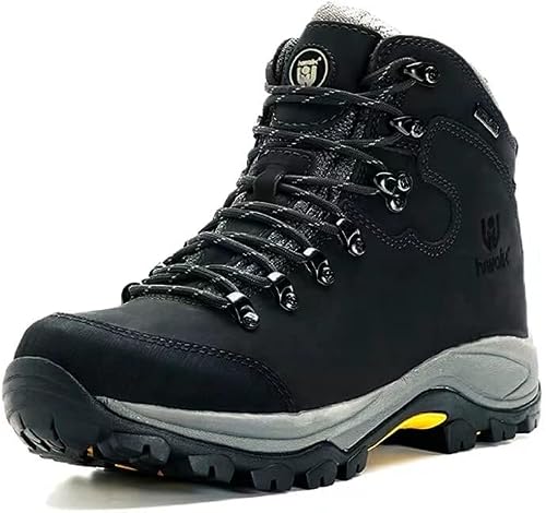 LUMPARLAND hiwalk Men's Waterproof Hiking Boots Breathable All-Terrain Lightweight Ankle Boots Trekking Working Climbing Shoes