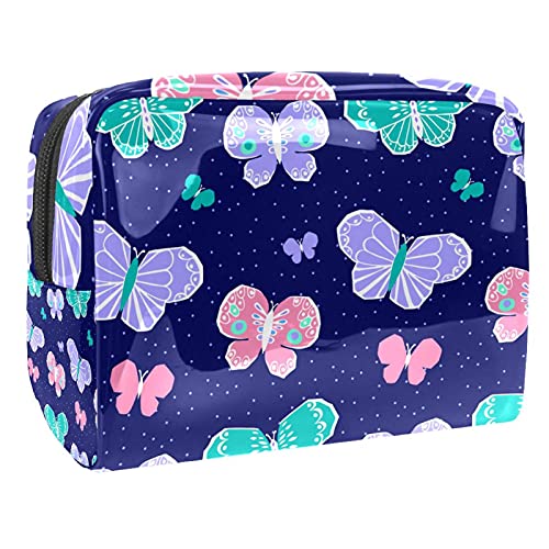 Sacs de maquillage étanches papillon vanity de voyage multifonctionnels portables
