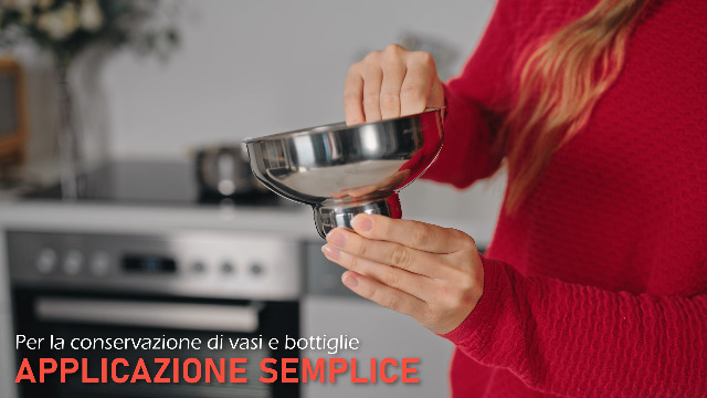 Garneck 4 Pz Strumento di inscatolamento Imbuto Padella Coperchio Magnetico microonde Kit Set Cucina Gadget Cucina Strumenti per l'inscatolamento Domestico Utensili da pp Rosso