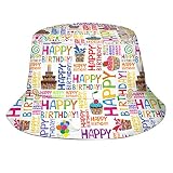 It's My Birthday Bucket Hats for Women Men Funny Happy Birthday Print Wide Brim Hat Sun Protection F