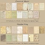 150 Sheets of Scrapbook Paper 4.7" x 6.7", Vintage Journaling Scrapbooking Supplies Craft Paper Kits Ephemera for Junk Journal Bullet Journals Decoupage Aesthetic Room Decor Wall Art Collage