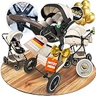 Kinderwagen 3 in 1 [Babywagen & Autositz] mit Babyschale Fahrgestell Kombi als Set | Stroller Baby | Isofix Station & 5-Punkt Sicherheitsgurt Kinderwagen Buggy Reisebuggy Buggys | Babywagen