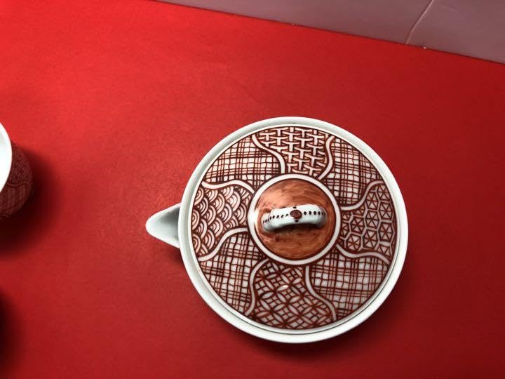 Amazon.co.jp: 清水焼 赤祥瑞 煎茶器揃 在銘 煎茶揃 煎茶 : おもちゃ