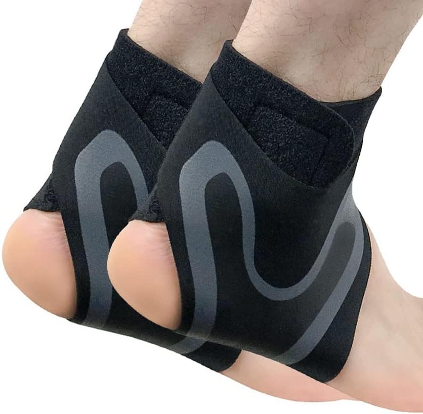 3D Neoprene Adjustable Ankle Support Protector Football Basketball Ankle Support Brace Protective(X-Large)