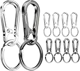 10 Stück Karabiner Schlüsselanhänger 2 Farben Karabinerhaken Schlüsselanhänger Karabiner Klein...