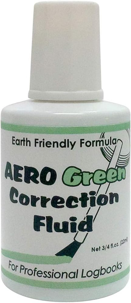 AeroGreen Professional Logbook Correction Fluid
