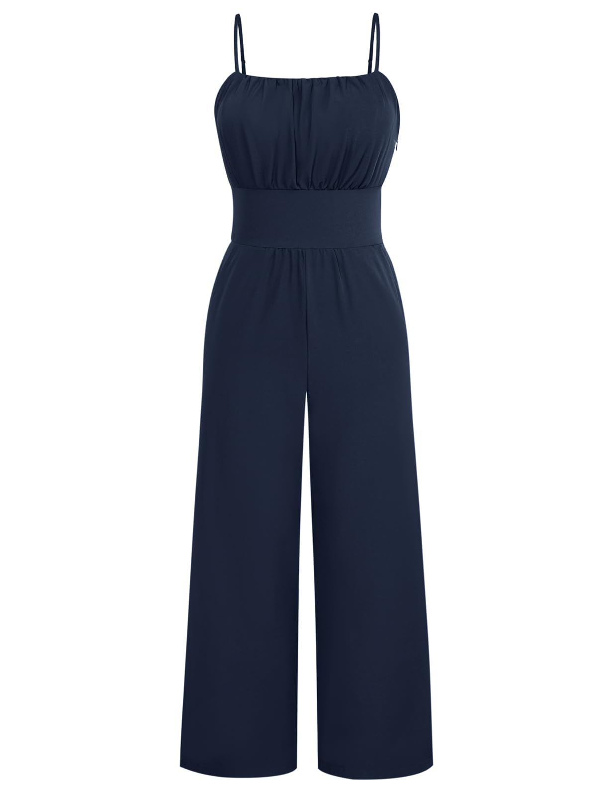 Belle Poque Overol para mujer de pierna ancha y tirantes ajustables, elegante mono de fiesta
