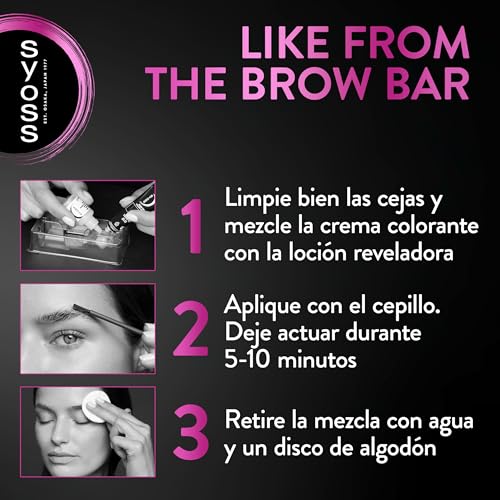 SYOSS Brow Tinte para Cejas Castaño Claro (1 x 10 ml), coloración permanente pelo, resistente al agua, 40 días de duración y hasta 10 usos, para unas cejas perfectas, Pack 3 - imagen 11