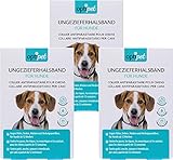 OptiPet 3X Halsband für Hunde, 4 Monate Schutz gegen Flöhe, Zecken, Mücken, Milben, wasserfest, für Hunde ab 12 Wochen