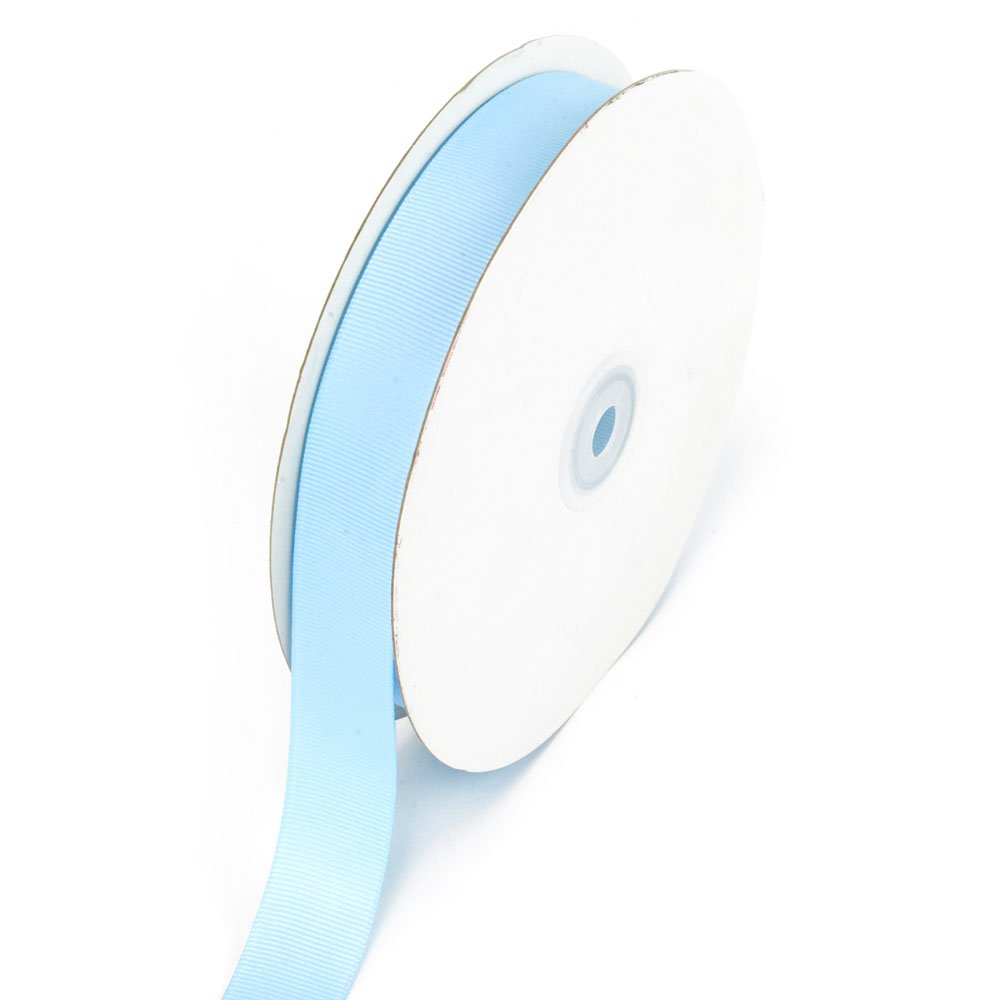 7/8-Inch Solid Grosgrain Ribbon, 50-Yard, Light Blue