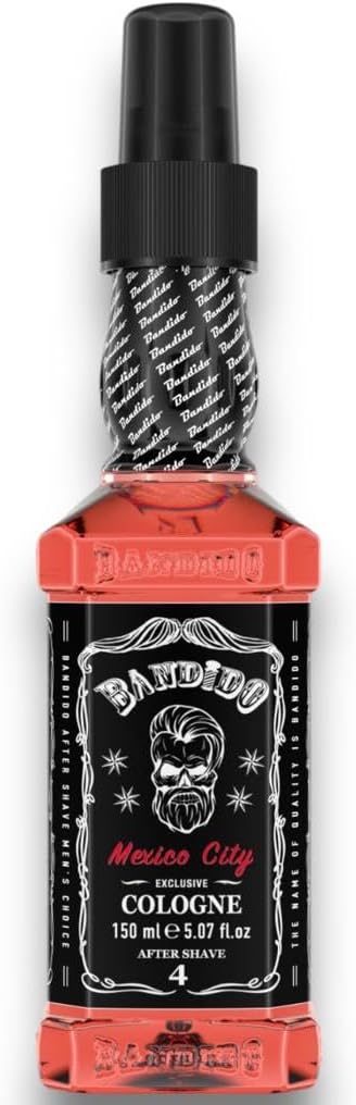 Bandido Eau de Cologne Men’s After Shave Men Scented Water Shaving Water Refreshes Cools Long Lasting Fragrance Prevents Shaving Burn and Care After Shaving (Mexico City 150 ml)