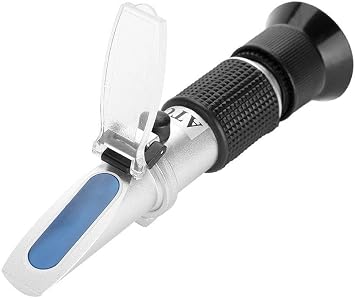 Salinity Refractometer for Seawater and Marine Fishkeeping Aquarium 0-100 PPT with Automatic Temperature Compensation
