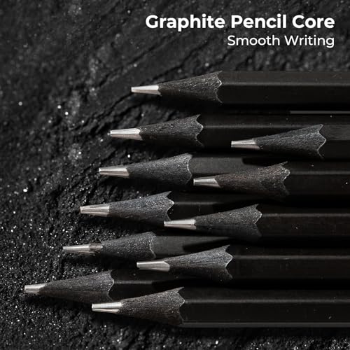 M&G Wood-Cased 2B Pencils, 24 Pack Pre-Sharpened Pencils with Top Erasers, Bulk Black Pencils for School Teacher Supplies, Writing, Drawing and Sketching - Thumbnail 5
