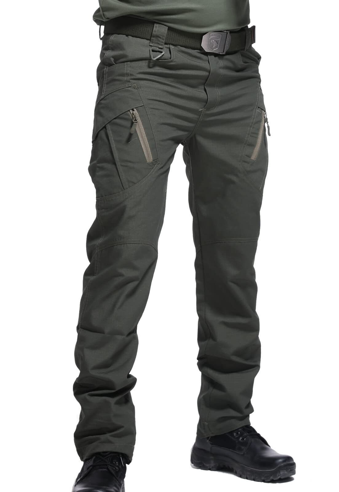 SEAURMen's Waterproof Abrasion Resistant Cargo Pant Casual Work Pant with Multi Pocket for Cycling Hiking