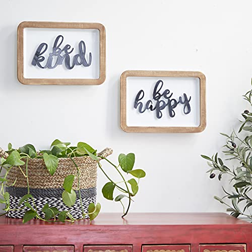 Décoration murale Deco 79 design géométrique noir lot de 2 - 2